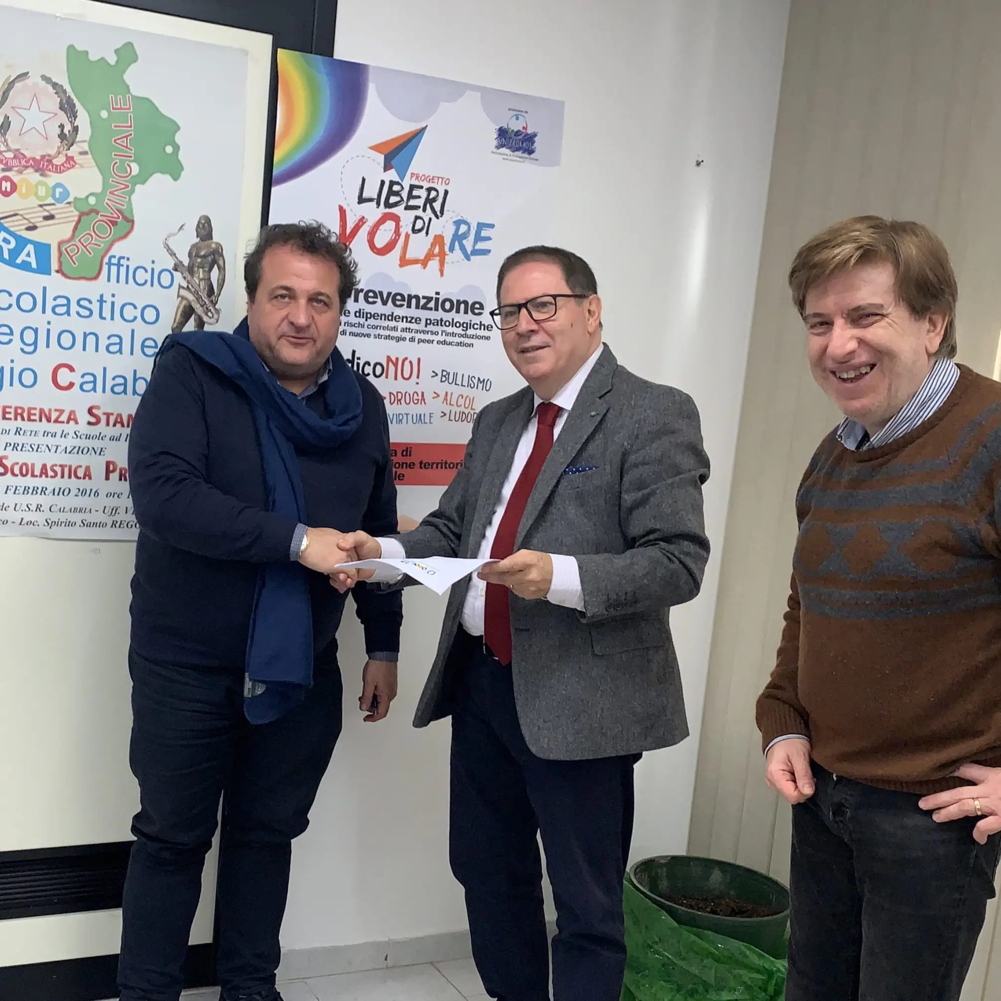 Siglato il protocollo d’intesa contro le dipendenze “liberi di volare” di Unipromos