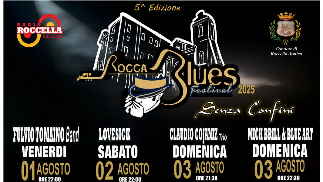 Tutto pronto per la 5ª edizione del Rocca Blues Festival “Senza Confini” a Roccella Jonica