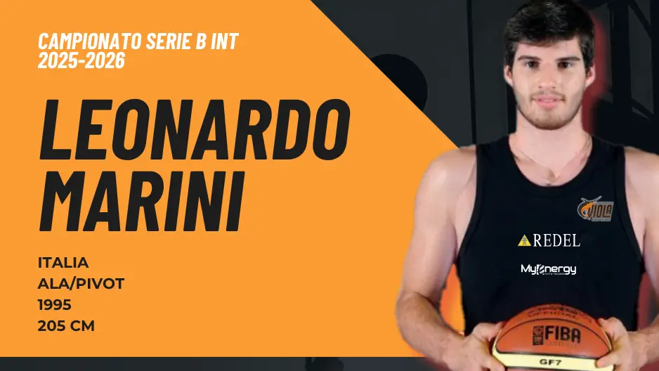 Il pivot Marini alla Pallacanestro Viola