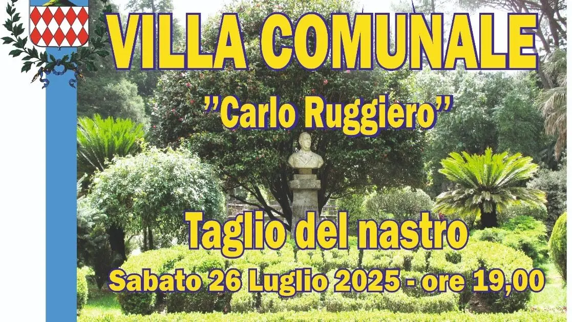Cittanova, riapre la Villa Comunale “Carlo Ruggiero” dopo i lavori di riqualificazione
