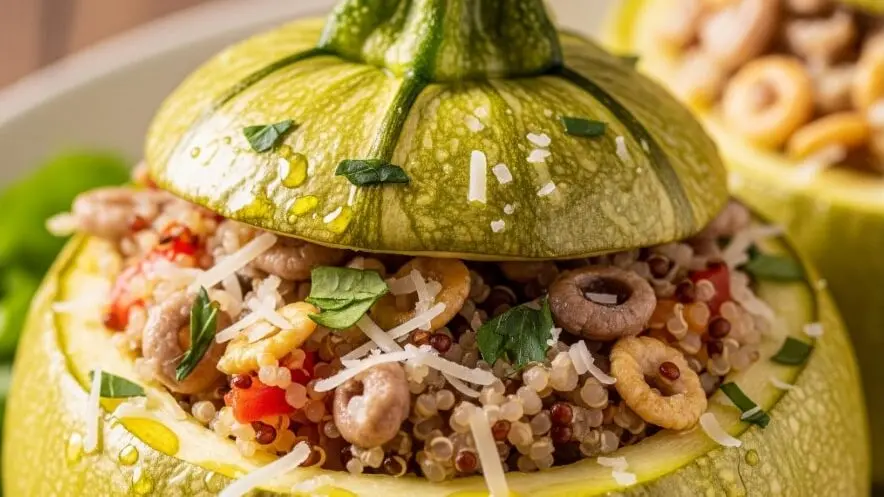 LA RICETTA DEL GIORNO | Zucchine ripiene con cereali e quinoa