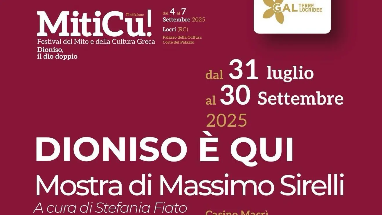 Al Parco archeologico nazionale di Locri Epizefiri inaugurazione della mostra “Dioniso è qui” di Massimo Sirelli