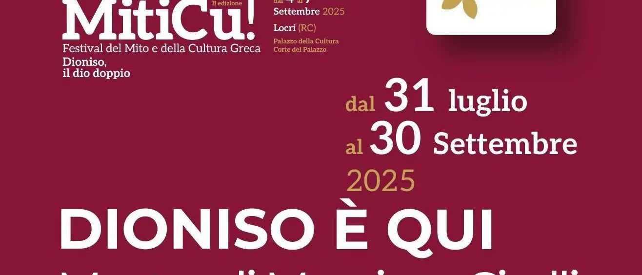 Al Parco archeologico nazionale di Locri Epizefiri inaugurazione della mostra “Dioniso è qui” di Massimo Sirelli
