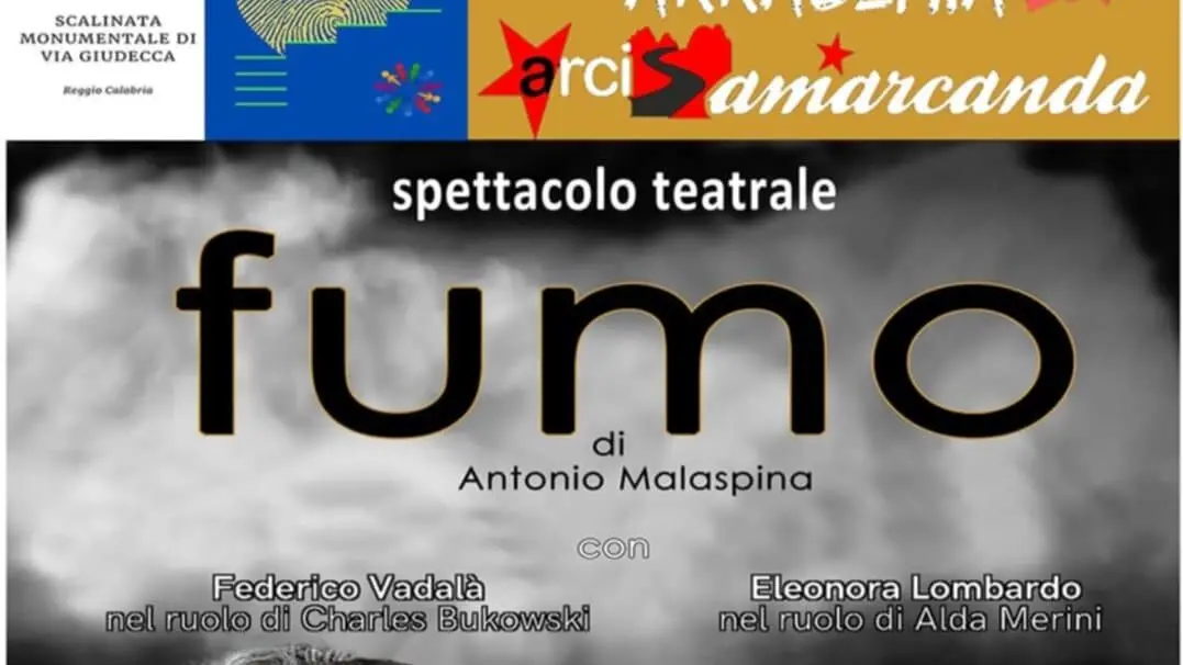 Lo spettacolo teatrale \"Fumo\" in scena a Reggio il 5 agosto