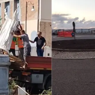 Villa San Giovanni, rimossa la statua di Papa Giovanni Paolo II: Forza Italia attacca l’amministrazione Caminiti