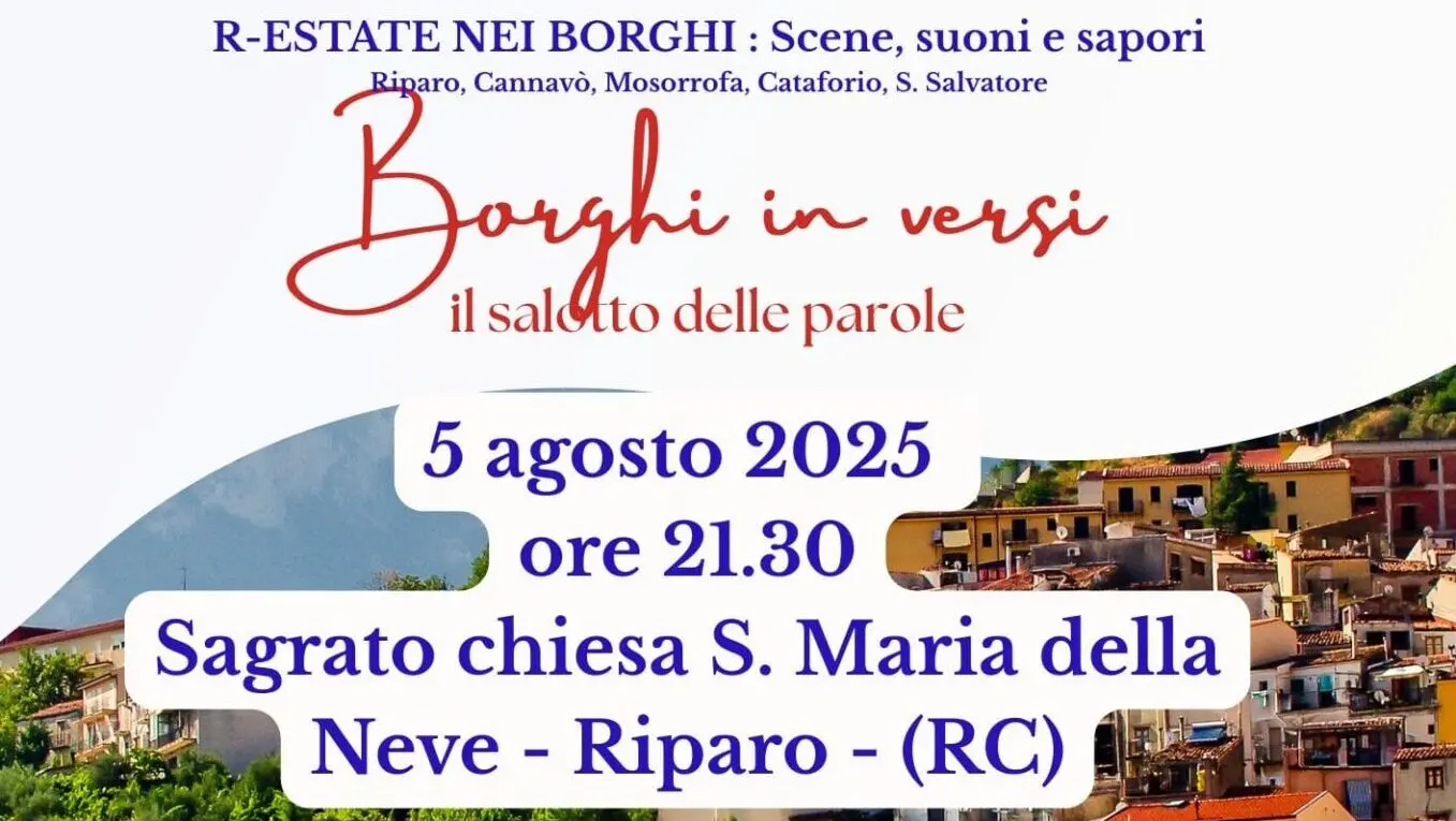 Reggio, aperto il bando del concorso di poesia “Borghi in versi”