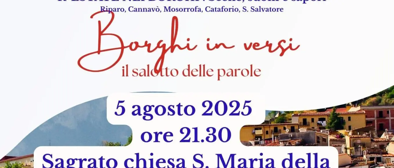 Reggio, aperto il bando del concorso di poesia “Borghi in versi”