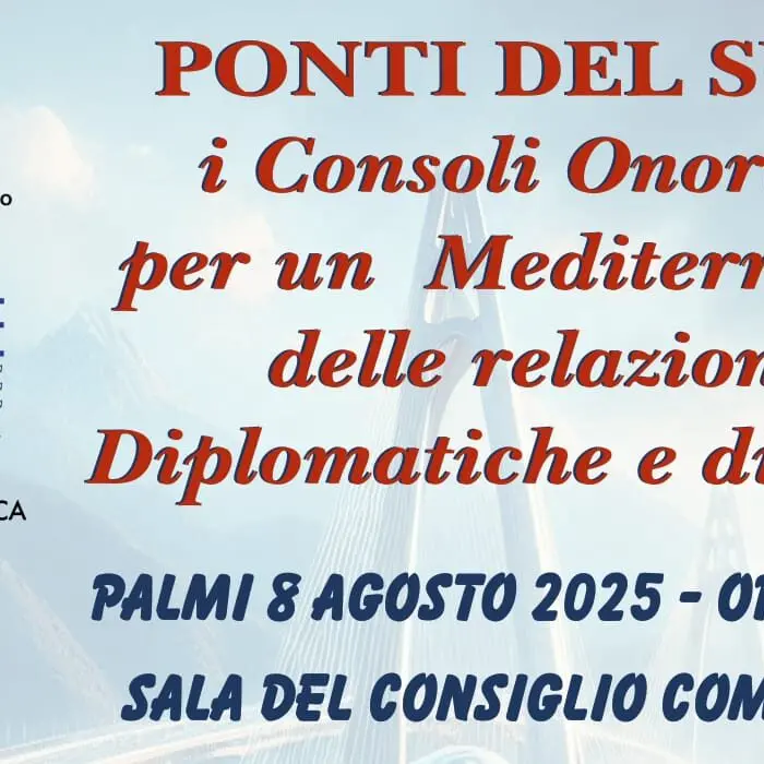 Ponti del Sud, a Palmi il convegno dei Consoli Onorari per un Mediterraneo di dialogo e pace