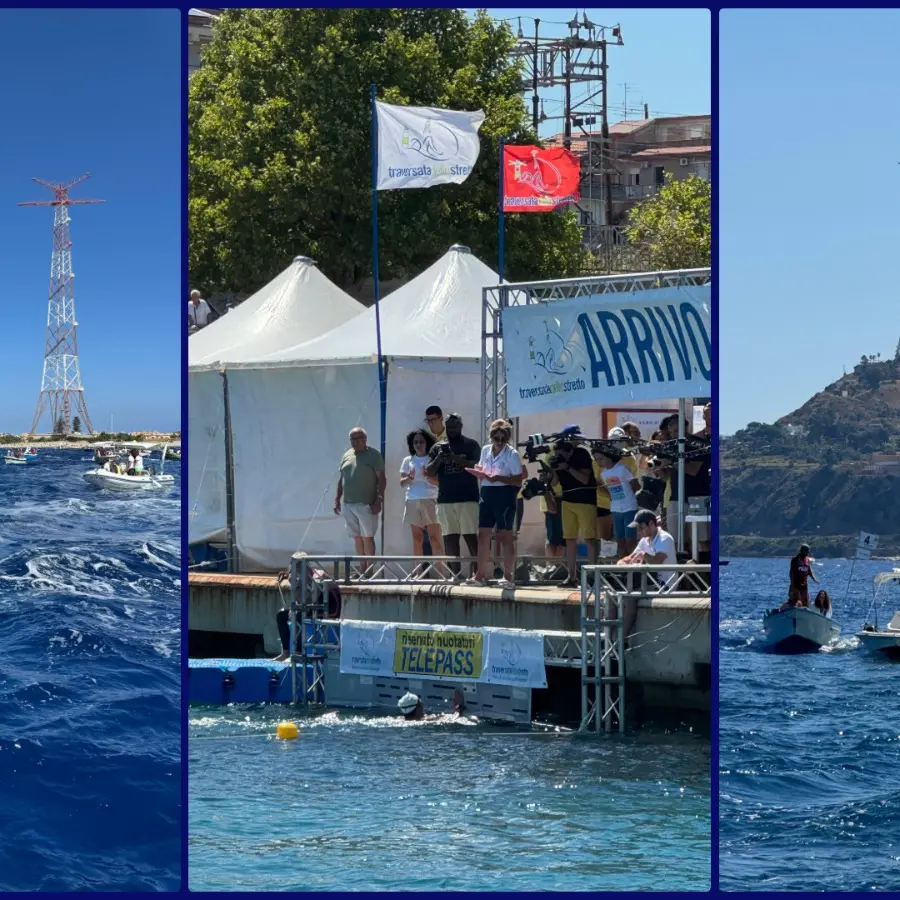 Sfida d’acqua e cuore: le Fiamme Oro trionfano nella 61ª Traversata dello Stretto - FOTOGALLERY