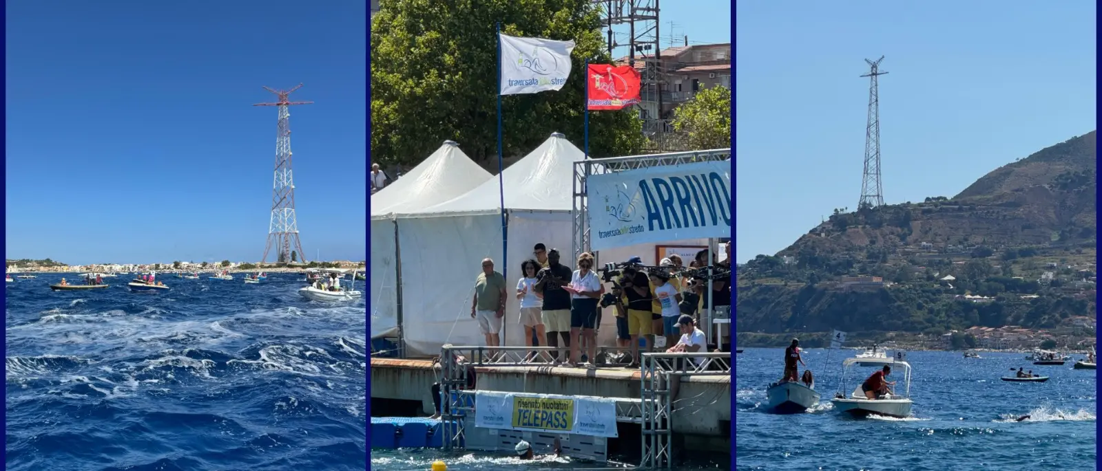 Sfida d’acqua e cuore: le Fiamme Oro trionfano nella 61ª Traversata dello Stretto - FOTOGALLERY