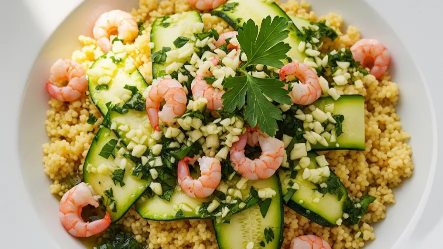 LA RICETTA DEL GIORNO | Cous cous gamberi e zucchine