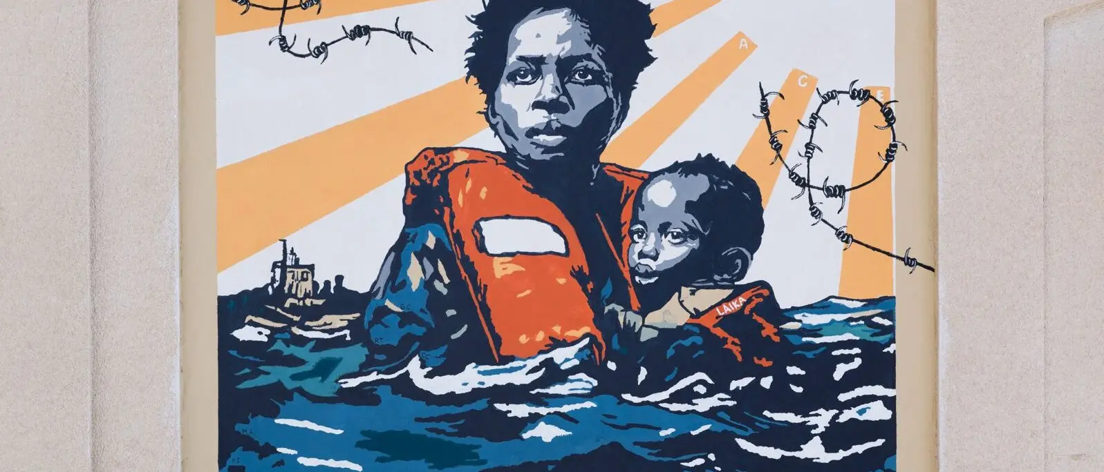 A Riace inaugurato murale di Laika a sostegno di Mimmo Lucano