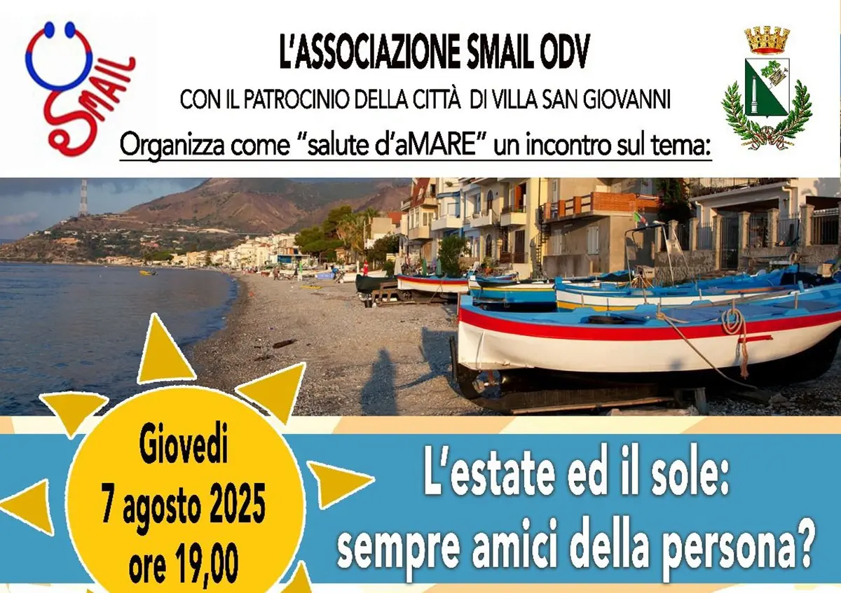 A Villa Smail odv promuove l'incontro “L’estate ed il Sole: sempre amici della persona?”
