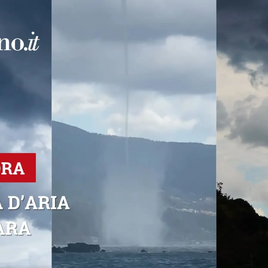 Tromba d’aria a Bagnara Calabra, le immagini dalla costa - VIDEO