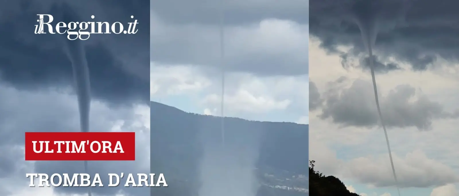 Tromba d’aria a Bagnara Calabra, le immagini dalla costa - VIDEO