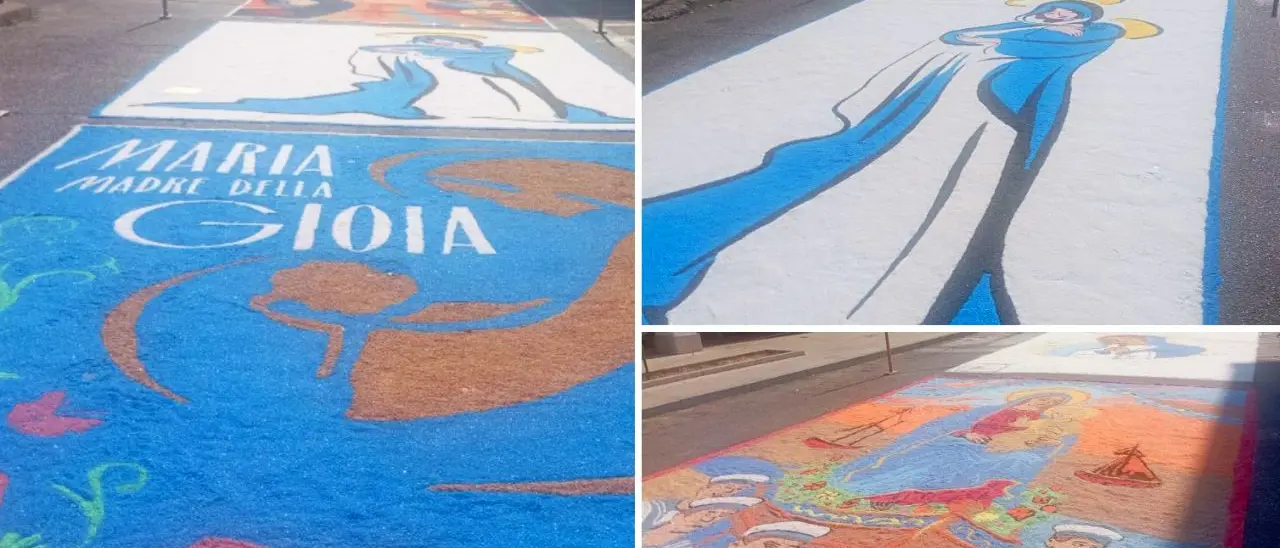 Gioia Tauro, arte, fede e tradizione, con la suggestiva infiorata dedicata a \"Maria Madre della Gioia\"