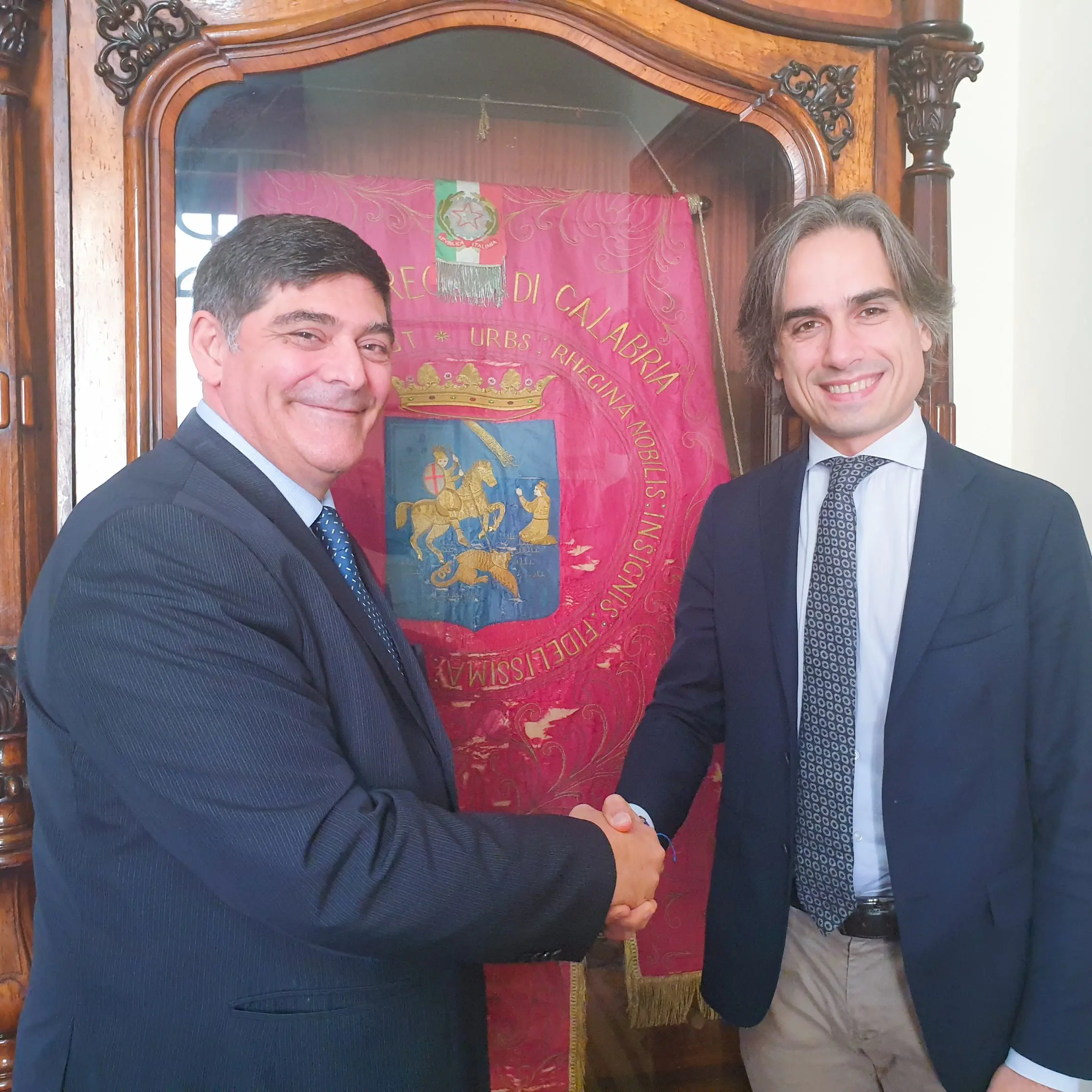 Falcomatà incontra il presidente dell'autorità portuale dello Stretto, Mega