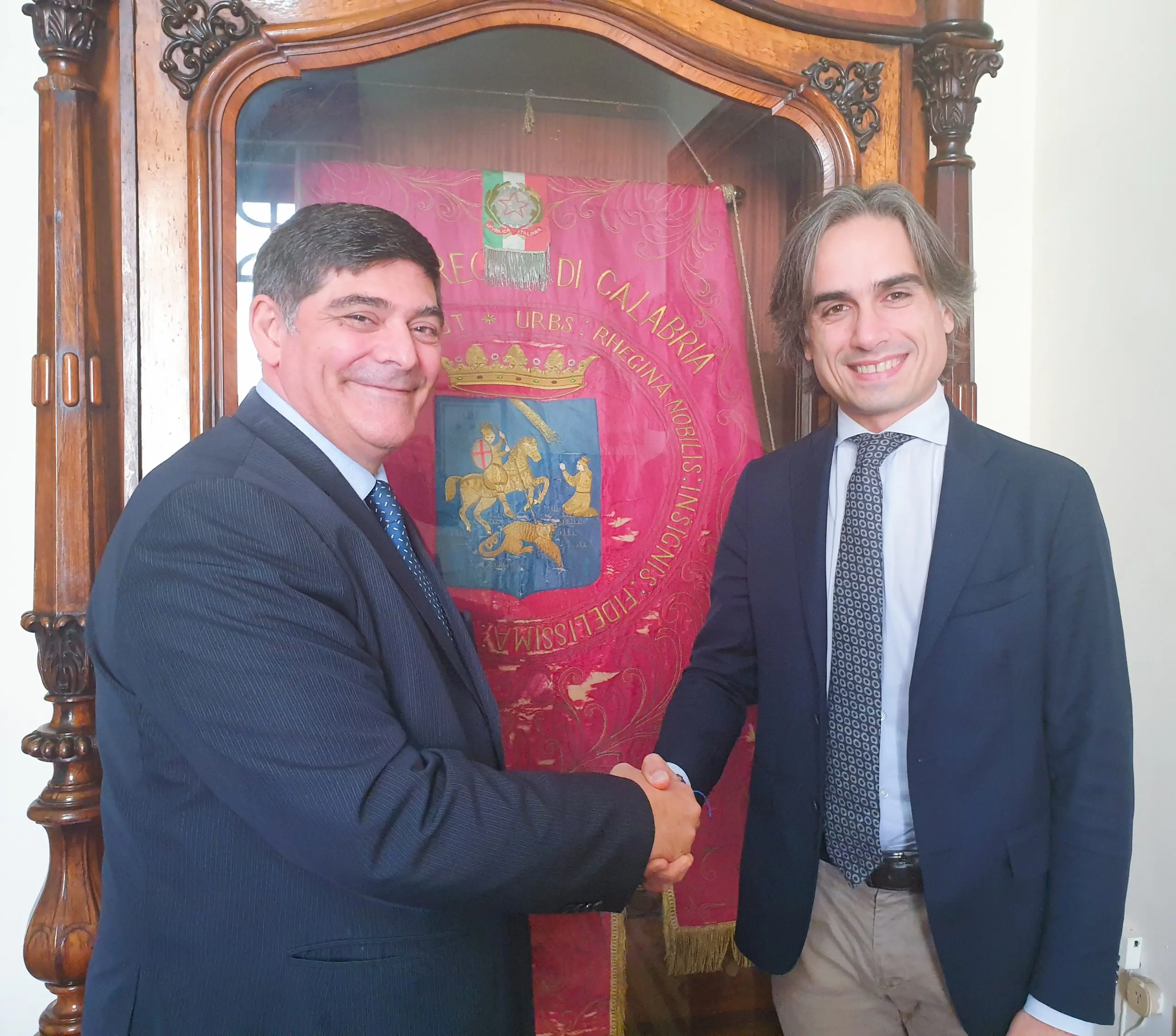 Falcomatà incontra il presidente dell'autorità portuale dello Stretto, Mega
