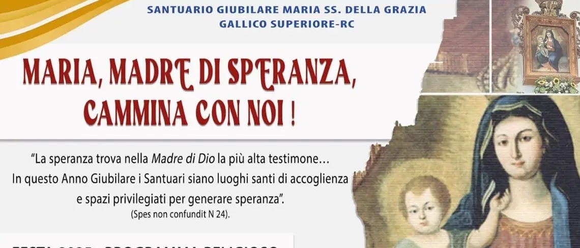 Attesa per la Festa della Madonna della Grazia di Gallico Superiore: quattro giorni di fede, musica, sport e tradizione