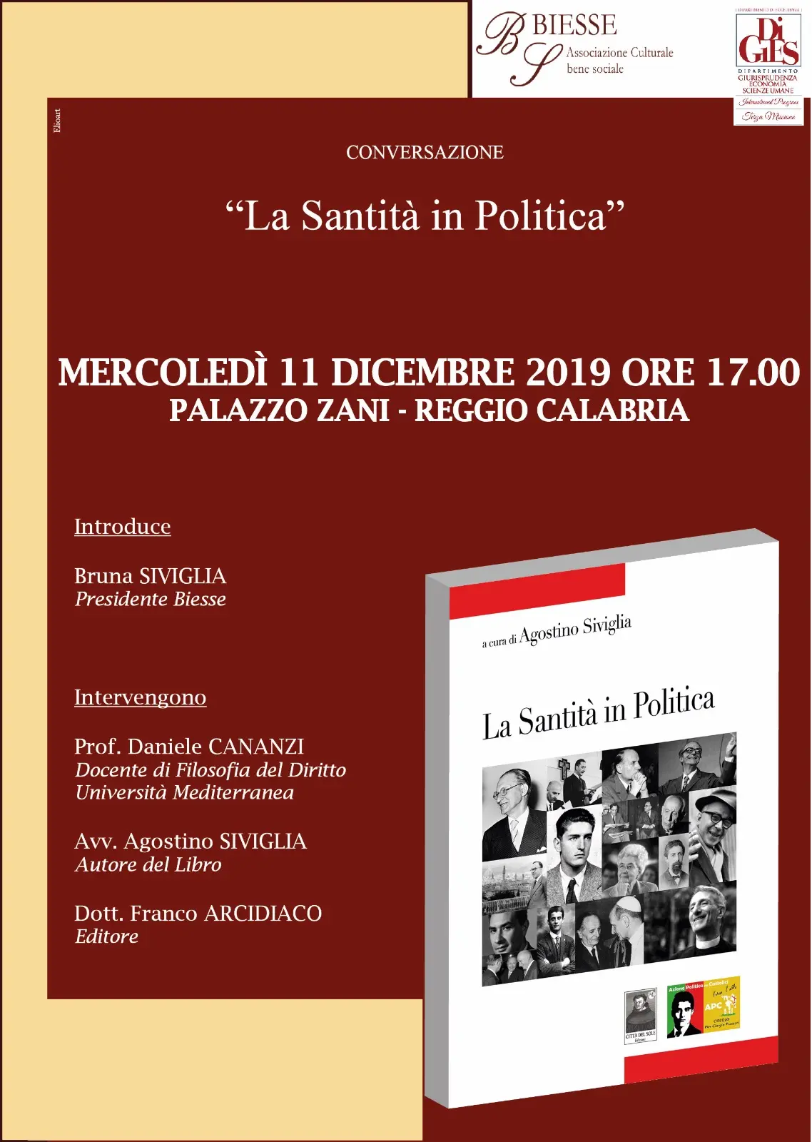 Biesse, \"La sanità in politica\" nel libro di Agostino Siviglia