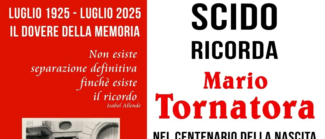 Scido celebra Mario Tornatora nel centenario della sua nascita