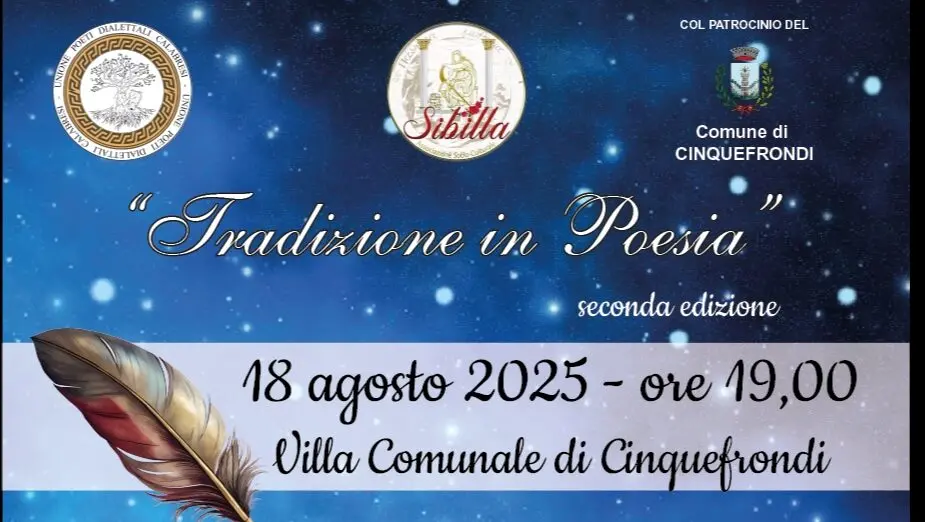 A Cinquefrondi la seconda edizione di “Tradizione in poesia” celebra dialetto e cultura locale