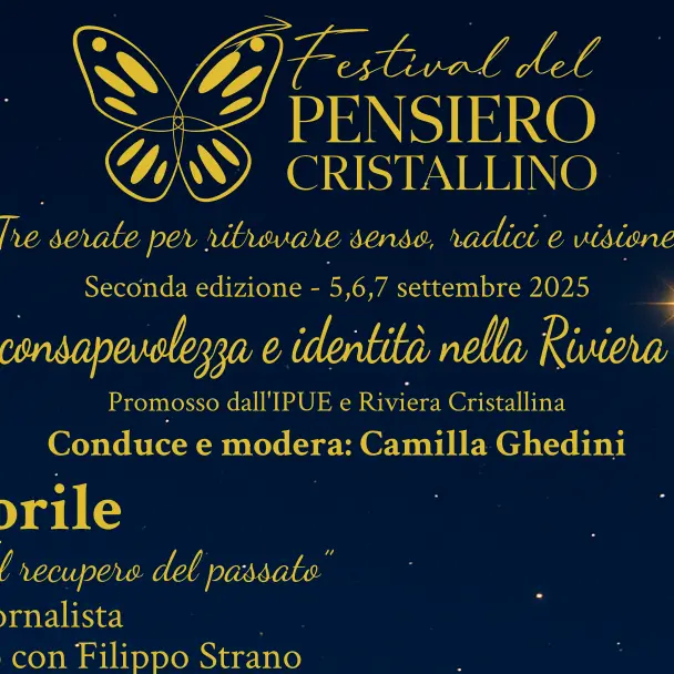 Pino Aprile inaugura il Festival del Pensiero Cristallino 2025 in Calabria