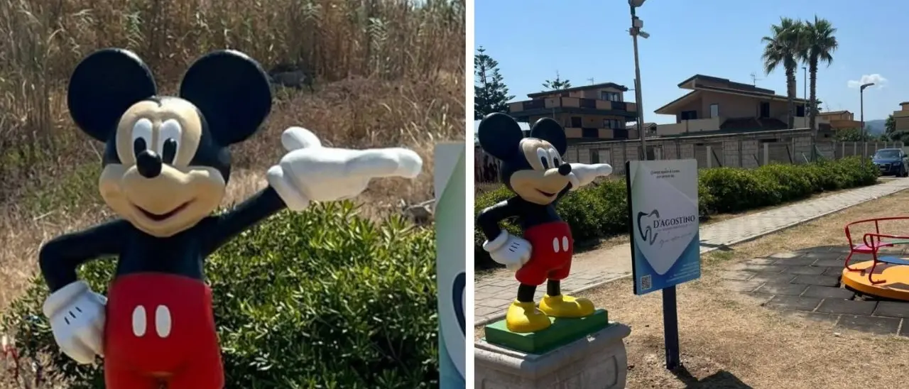 Gioia Tauro, ladro si pente e restituisce ai bambini il Topolino rubato dall'area giochi del lungomare