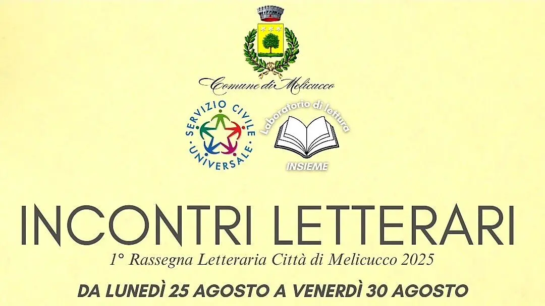 Melicucco, al via la 1ª Rassegna Letteraria: cinque serate con grandi autori