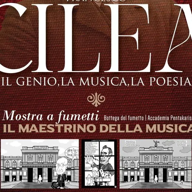 Un viaggio a fumetti per raccontare Francesco Cilea: al via la mostra nel foyer del Comunale