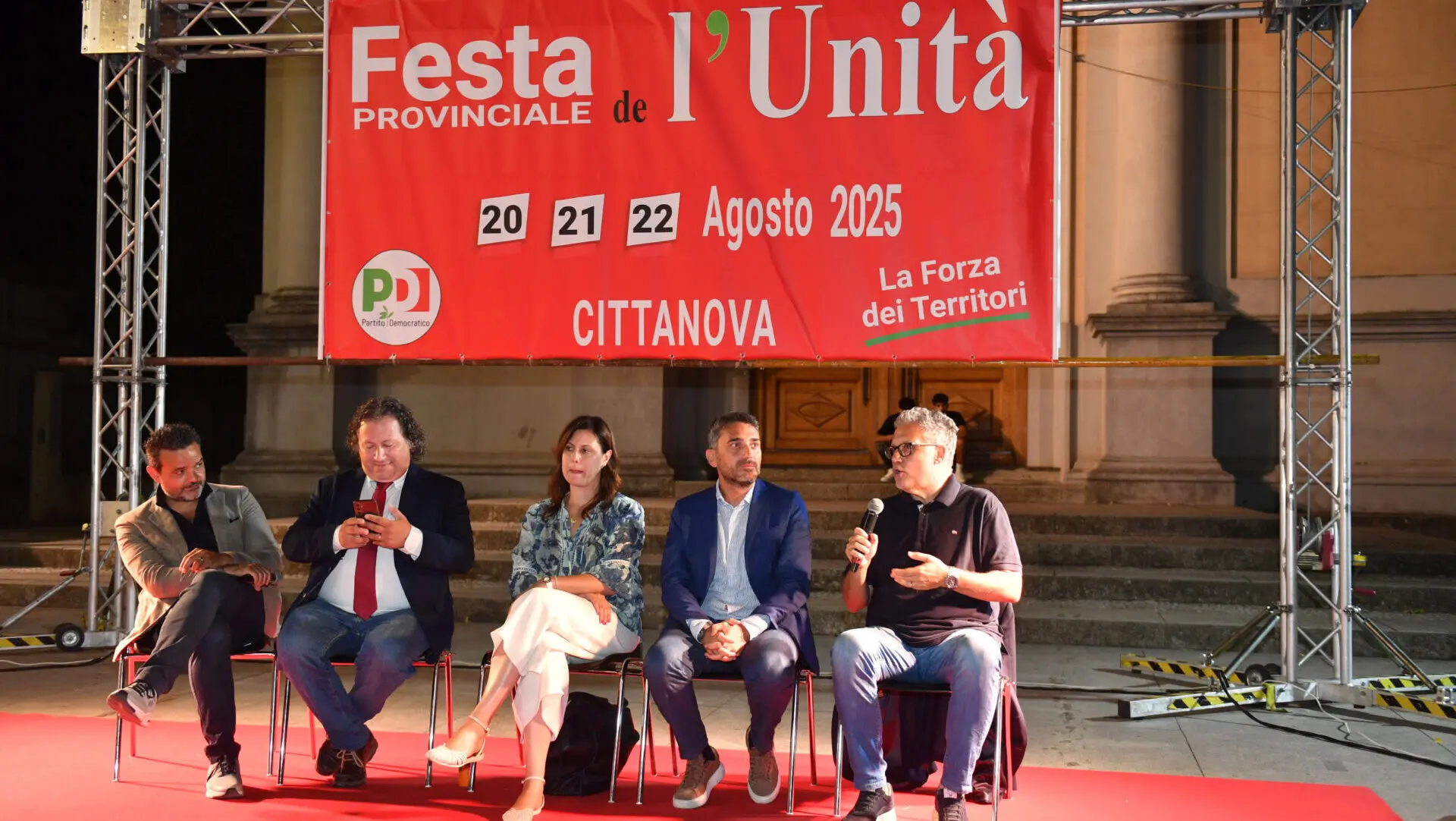 Cittanova, alla Festa dell’Unità il Pd scommette sulla coalizione contro «un'operazione di disperazione politica di Occhiuto» - FOTO