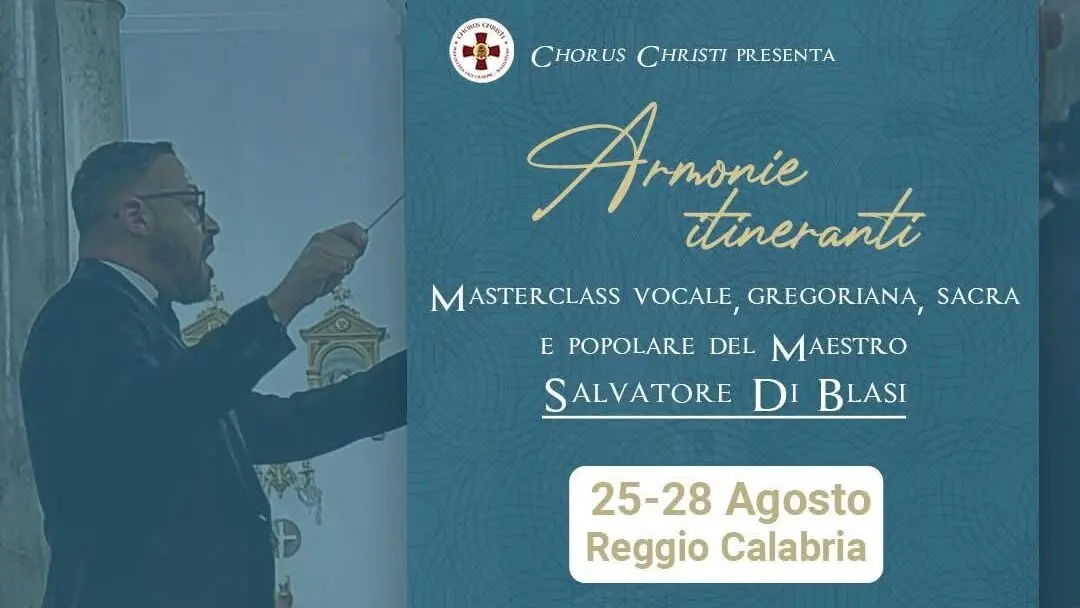 Reggio, al via la Masterclass “Armonie Itineranti – Generazioni in Coro” con il Maestro Salvatore Di Blasi