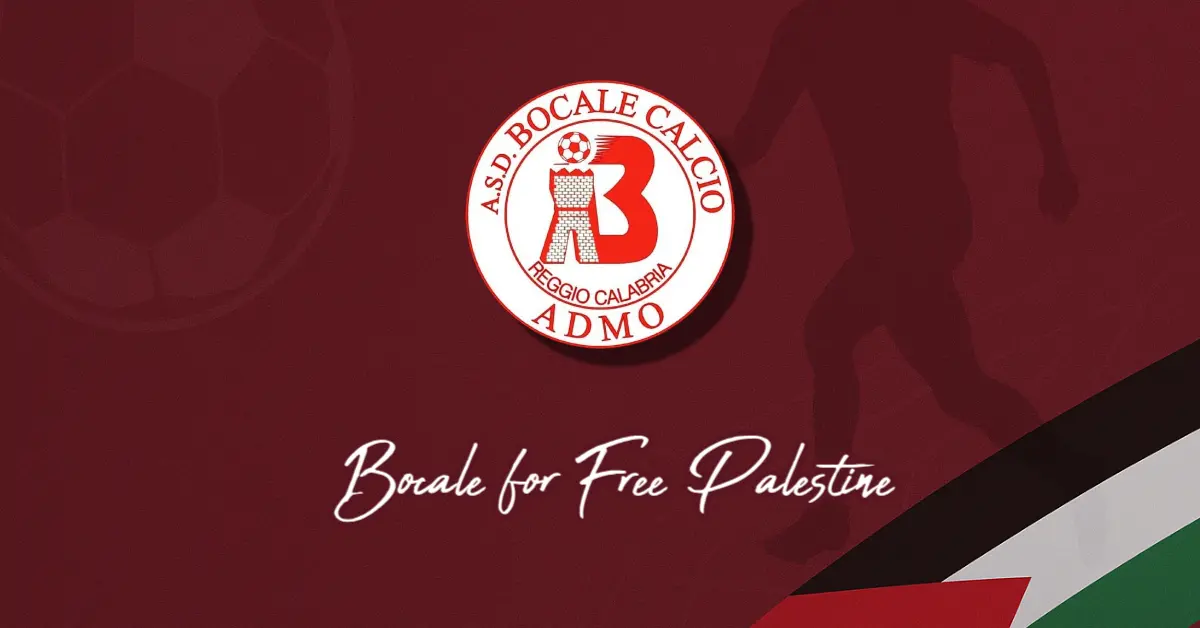 Il Bocale Calcio ADMO aggiunge la bandiera della Palestina sulle divise ufficiali