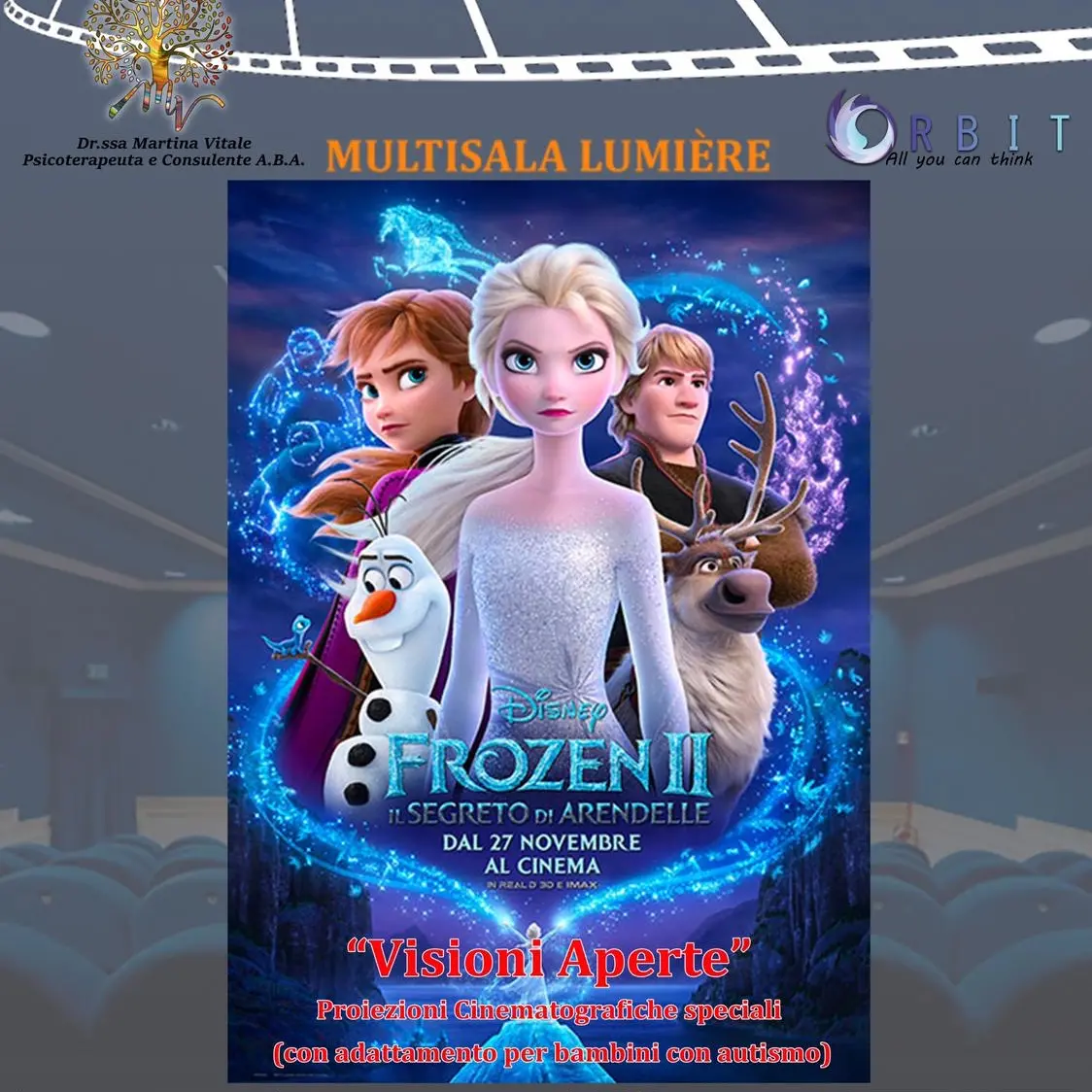 \"Visione aperte\", il cinema a portata di bimbi autistici a Reggio