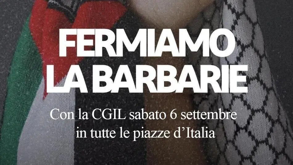 Stop alla barbarie a Gaza, il 6 settembre presidi della Cgil anche a Reggio