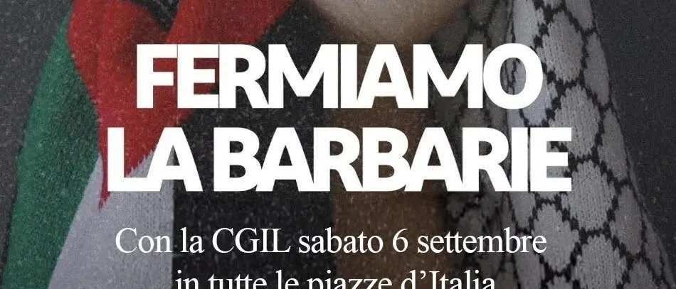 Stop alla barbarie a Gaza, il 6 settembre presidi della Cgil anche a Reggio