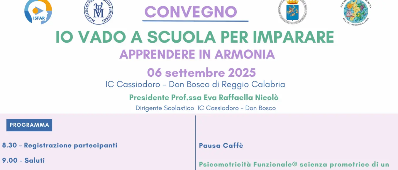 Reggio, il 6 settembre il convegno \"Io vado a scuola per imparare\"