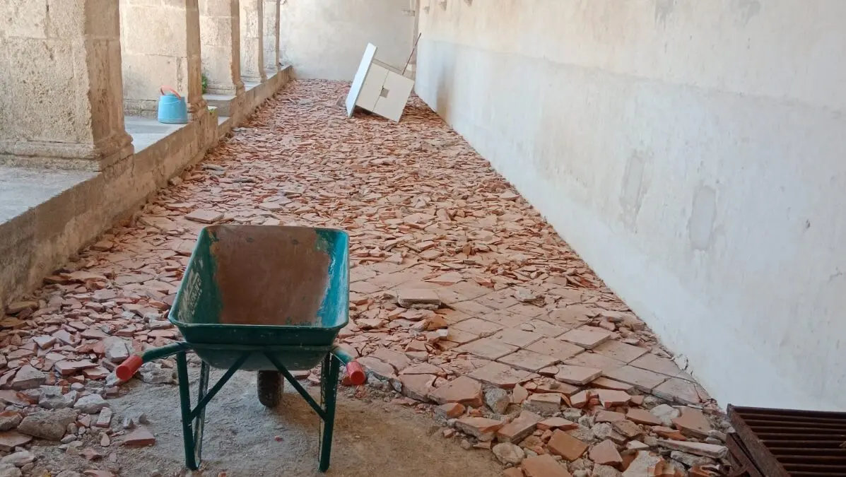 Gerace, avviati i lavori di riqualificazione del Chiostro di San Francesco