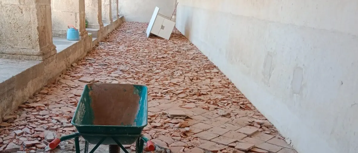 Gerace, avviati i lavori di riqualificazione del Chiostro di San Francesco