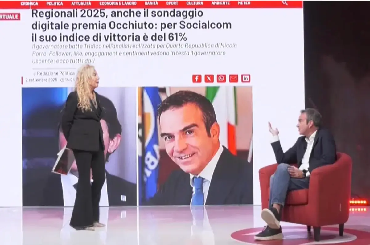 Occhiuto ospite a Perfidia: «Ho governato con rigore assoluto e decisionismo, dando tutto alla Calabria»