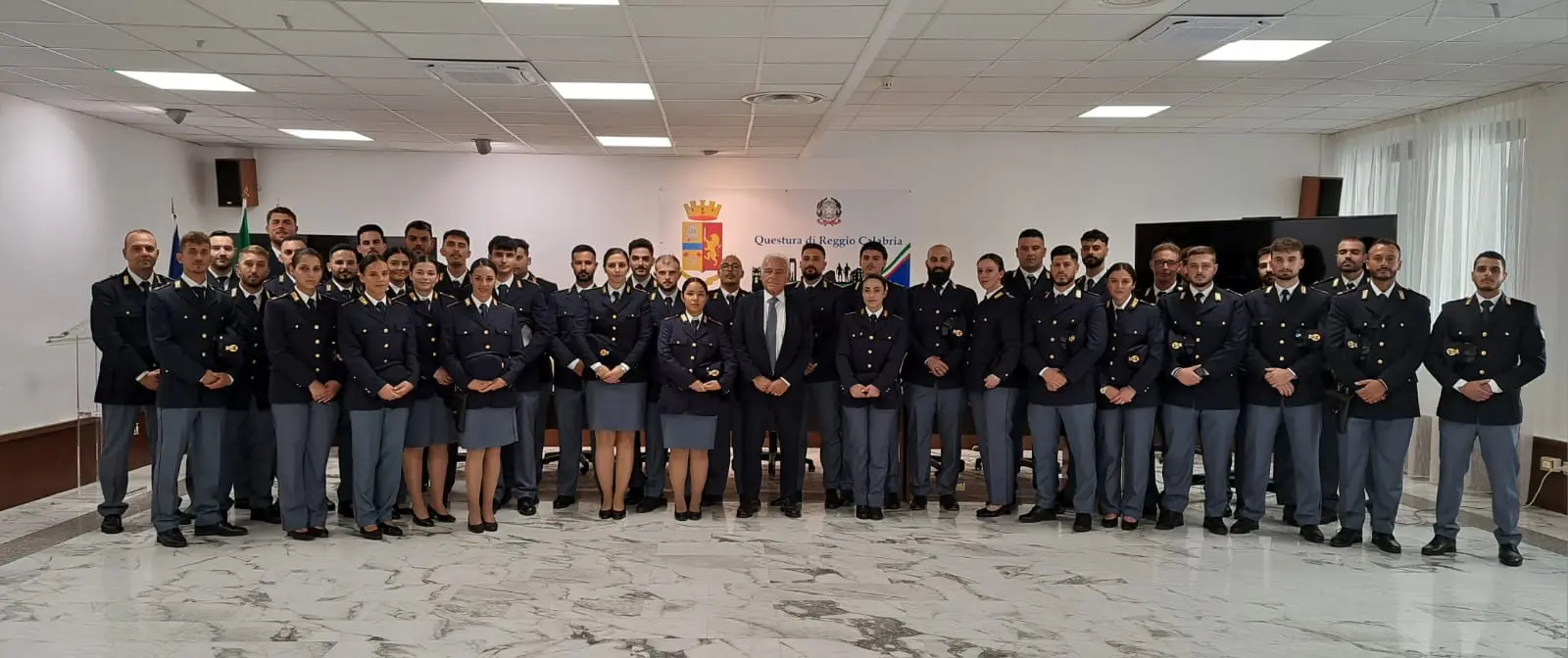 Reggio, il Questore incontra gli Agenti della Polizia di Stato neo assegnati