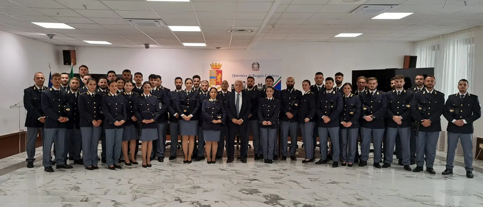 Reggio, il Questore incontra gli Agenti della Polizia di Stato neo assegnati