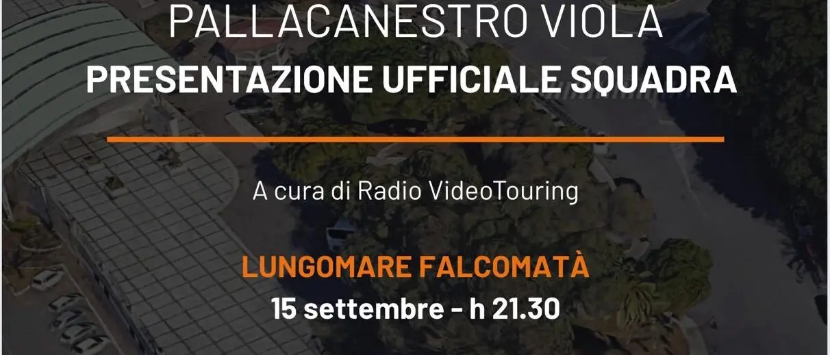 Reggio basket, la Viola si presenta alla città sul Lungomare Falcomatà
