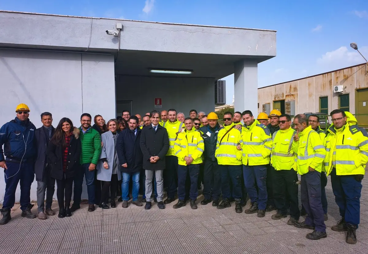 Falcomatà e Brunetti in visita all'Idroreghion per fare il punto sul servizio di depurazione