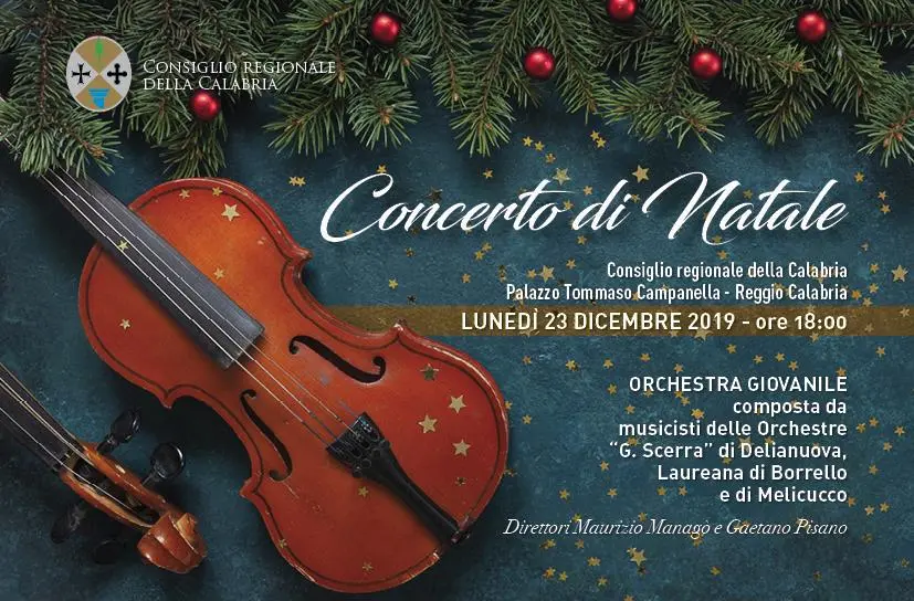 A Palazzo Campanella il concerto di Natale con le orchestre provinciali