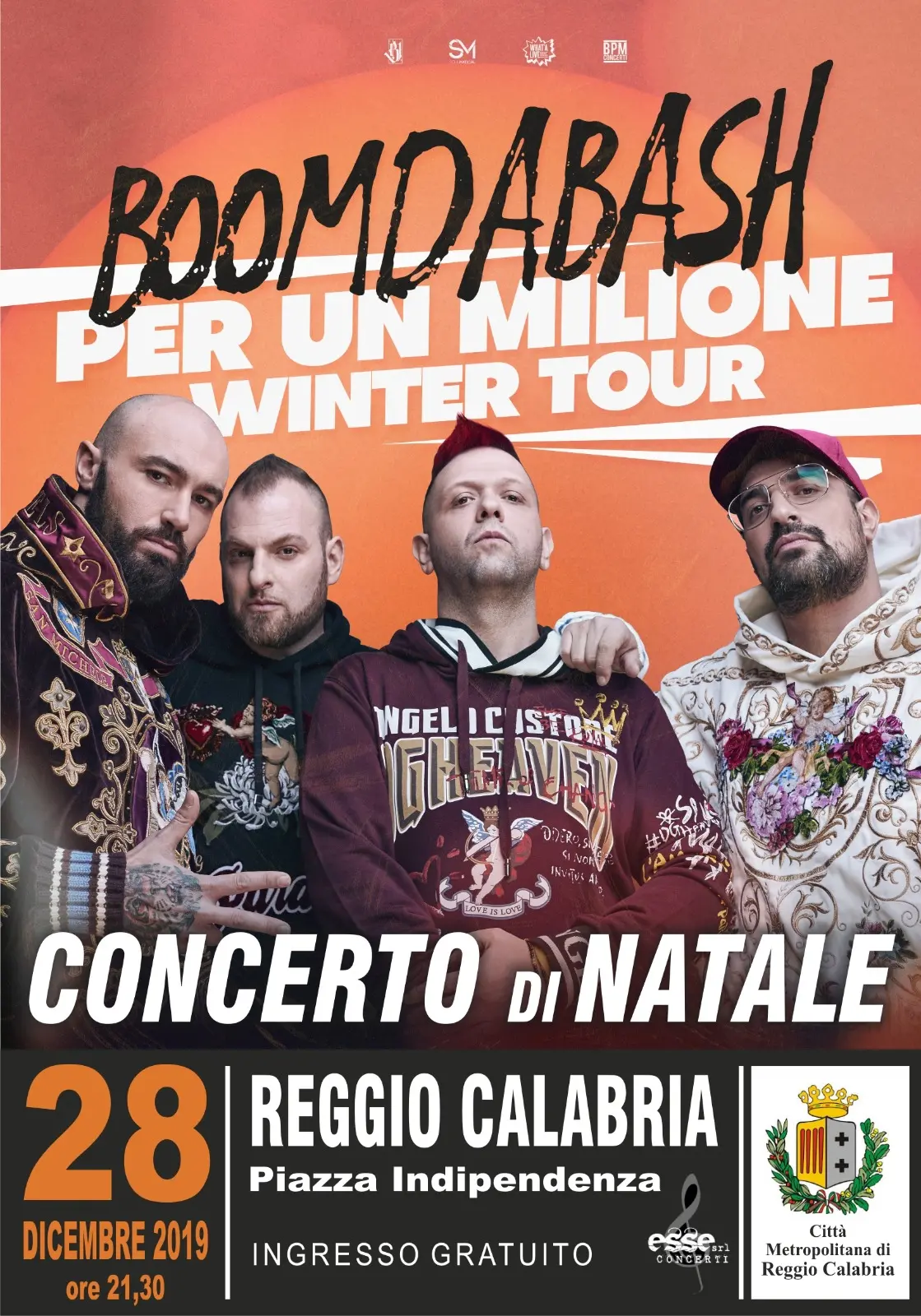 Reggio è pronta ad accogliere il concerto dei Boomdabash