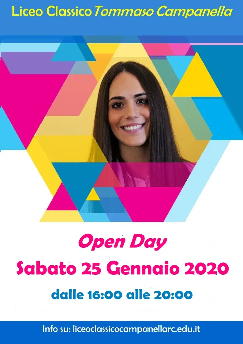 Tutto pronto per l'open day del liceo \"Tommaso Campanella\"
