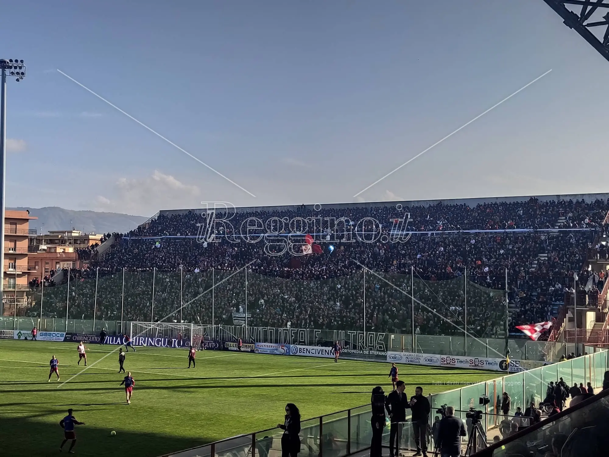 Reggina-Bari, grande colpo d'occhio al \"Granillo\"