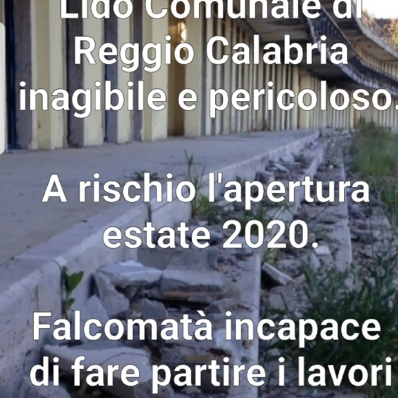 Pizzimenti vs Falcomatà: «Ha dimenticato di avviare i lavori del Lido Comunale»