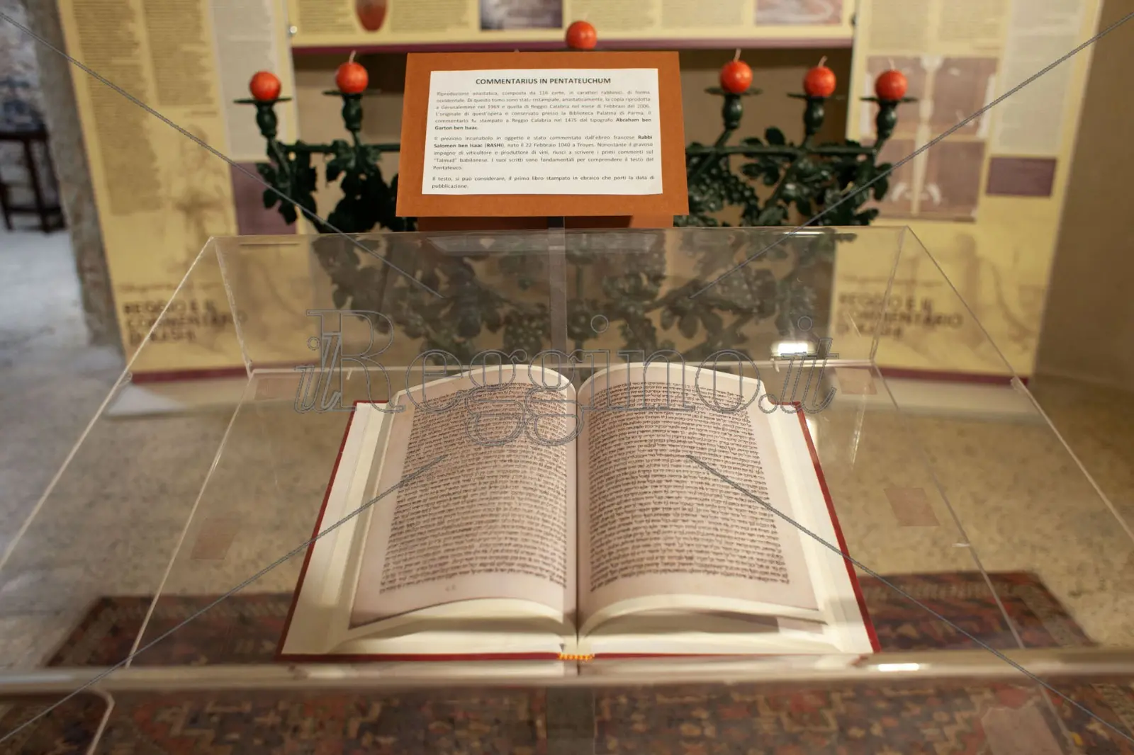 Castello Aragonese, in mostra permanente il commentario di Rashi